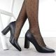 6. Schwarze Pumps mit spitzer Zehenpartie, schwarze Sergio Leone PB216
