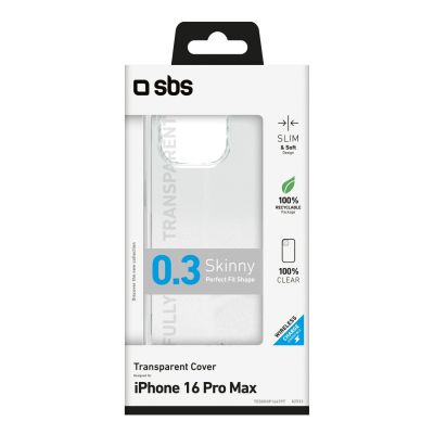 2. SBS Skinny Cover für iPhone 16 Pro Max – Transparent