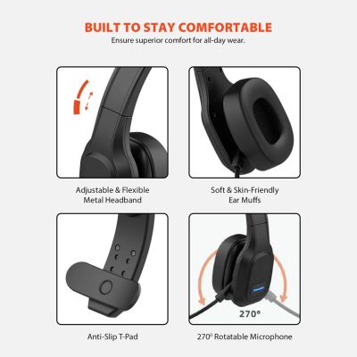 8. AUDIOCORE Bluetooth-Headset für Callcenter AC864