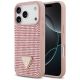 Guess Strass Dreieck Logo iPhone 17 Pro Hülle - Rosa