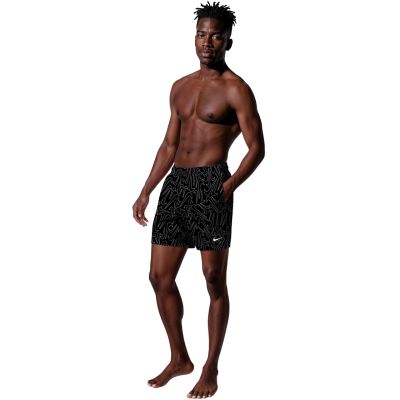 6. Nike Breaker Tossed Swoos 5" Volley-Badeshorts schwarz NESSG572 001