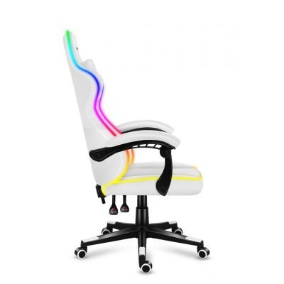 5. Huzaro Force 4.4 RGB Weißer Gaming-Stuhl