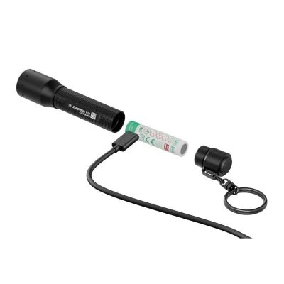 5. Ledlenser P3R Schwarze LED-Schlüsselanhänger-Taschenlampe