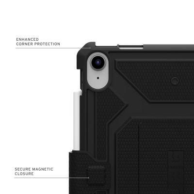 UAG Metropolis Tact Armr - Schutzhülle mit Halterung für Apple Pencil für iPad 10,9" 10. Generation / 11" (A16) (schwarz)