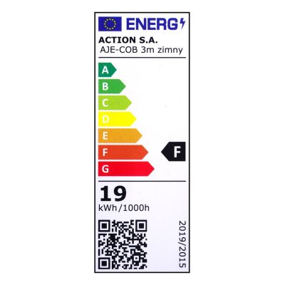 6. 3 m COB-LED-Streifen mit Netzteil, kaltweiß, Schutzart IP20