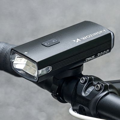 8. Wozinsky Fahrrad-Frontlicht + USB-C-Kabel (3000 lm) - Schwarz