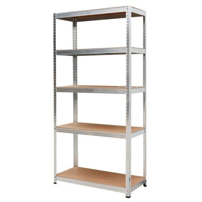 4. AW-Regal mit 5 Böden, 180 x 90 x 40 mm, Tragkraft 250 kg, 5,0 mm Presspassung, schnelle Montage