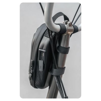 11. Rockbros Tasche 3011006301 für den Lenker eines Fahrrads oder Rollers 1,3 l – Schwarz