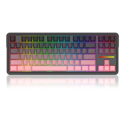 3. REDRAGON K728SP-RGB-PRO Antonium Pro Tastatur USB + RF Wireless + Bluetooth Schwarz, Pink
