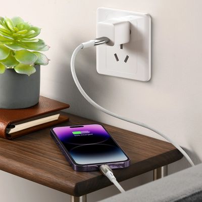 20. Baseus CADH000002 Lightning – USB-C PD-Kabel 20 W 480 Mbit/s 1 m – Weiß