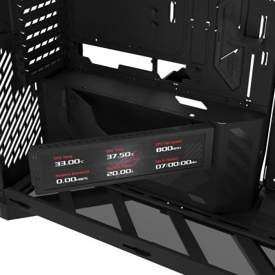 21. Asus ROG CRONOXGR801CURVE TG ARGB SCHWARZE Hülle