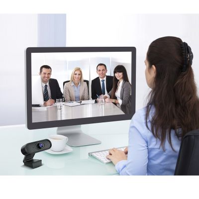 18. NANORS USB-Webcam HD 1080P (1920x1080) mit integriertem Mikrofon, Kabellänge 1,7 m, 25 FPS, RS680