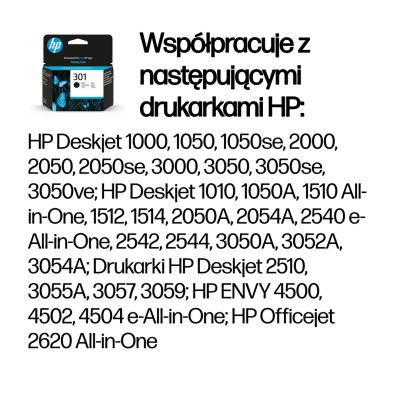 6. HP 301 Original Tintenpatrone Schwarz