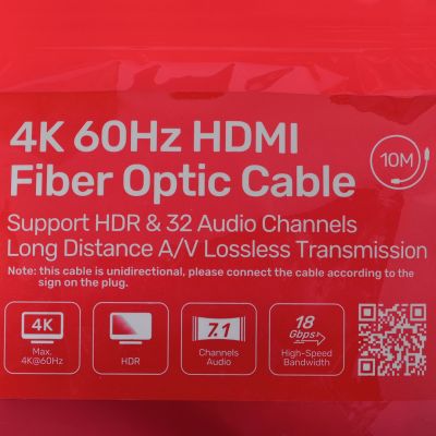 4. UNITEK Optisches Kabel HDMI 2.0 Aktives optisches Kabel 4K 60Hz 10M