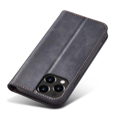 3. Magnet Fancy Case Hülle für iPhone 14 Pro Max Flip Cover Wallet Ständer schwarz