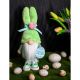 5. Zwergenhase, 25 cm, grün, in Turnschuhen, Frühlingsdekoration