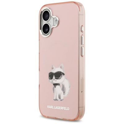 2. Karl Lagerfeld IML Aquarelle Choupette & Logo MagSafe iPhone 17 Hülle - Rosa
