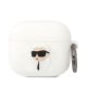 Karl Lagerfeld KLA3RUNIKH AirPods 3 Cover weiß/weiß Silikon Karl Head 3D