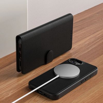3. Tech-Protect Wallet MagSafe Hülle für iPhone 16e / 17e – Mattschwarz
