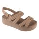 Crocs Brooklyn Knot Low Wedge Sandal 212864-2Q9 Braun 36/37