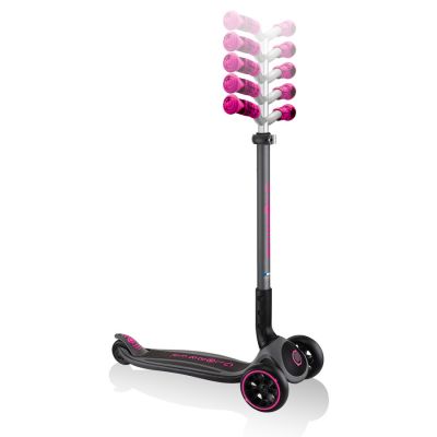 2. Globber Master Prime 3-Rad-Scooter / Schwarz - Neonpink 664-110