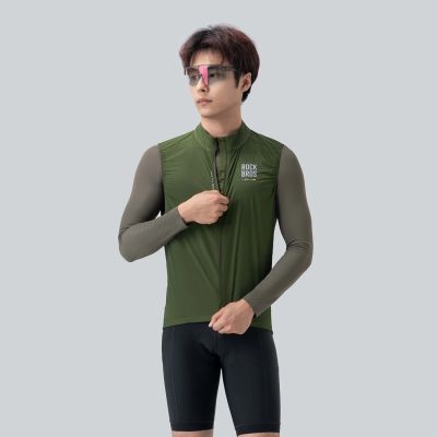 2. Rockbros TLMJ003-01 ROAD TO SKY Herren-Radweste, leicht und atmungsaktiv, Größe M – Grün