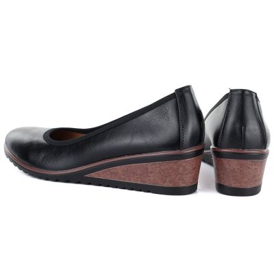 4. Schwarze Damen-Keilschuhe Vinceza 58628