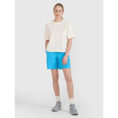 3. Damen-T-Shirt mit Aufdruck, regulär, Größe 4F 4FWSS25TTSHF1967-11S