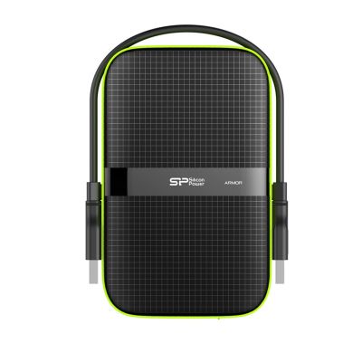 3. Externe Festplatte Silicon Power Armor A60 (1 TB; 2,5"; USB 3.2; 5400 U/min; Grün-Schwarz; SP010TBPHDA60S3K)