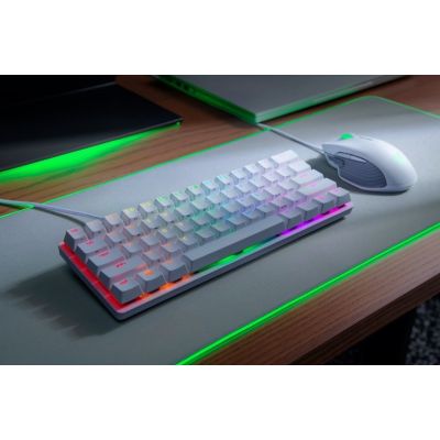 2. Razer Huntsman Mini-Tastatur Gaming USB QWERTY Amerikanische/Internationale Tastatur Weiß