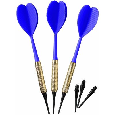 9. DARTS PLASTIK-DARTS 3 STÜCK SICHER BEST SPORTING - GELB