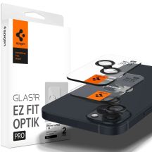 Spigen Glas.tR EZ Fit Optik Kameraschutz für iPhone 14 / Plus / 15 / Plus – Schwarz 2 Stk.
