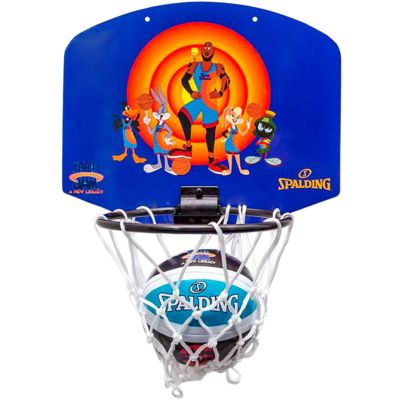 3. Spalding Space Jam Tune Squad Mini-Basketball-Rückwand, Lila und Orange, 79005Z