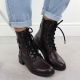 5. Damen-Ankle-Boots in Burgunderrot mit Schnalle, Rieker 75431-35