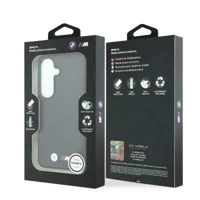 8. BMW M Metal Logo MagSafe Hülle für Samsung Galaxy S26+ - Schwarz