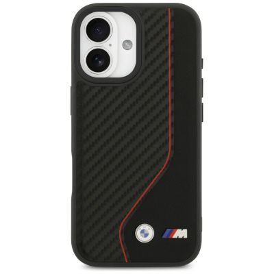 11. BMW M Carbon Line & Logo MagSafe Case für iPhone 17 – Rot