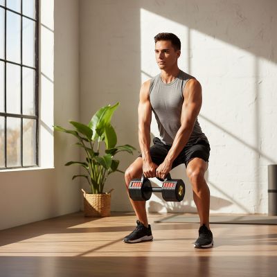 12. HL05 3-in-1 VERSTELLBARE HANTEL MIT UNTERSTÜTZUNG FÜR LIEGESTÜTZE UND KETTLEBELL-ÜBUNGEN HMS