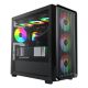 2. Montech X5M (B) Micro Tower Computer-Sicherheits- und Halterungs-Set, Schwarz