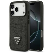 Guess 4G nauble Card Triangle Hülle für iPhone 17 Pro - Schwarz