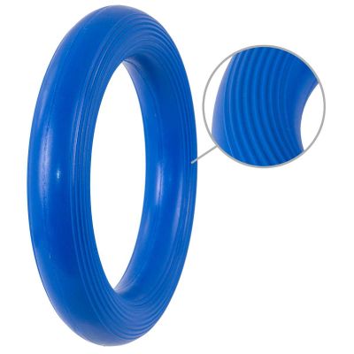 6. Gummiring, Durchmesser 17 cm - Blauer Tullo