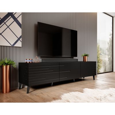 3. NOVA TV-Schrank 186x40x48 schwarz matt