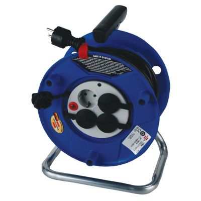 2. Brennenstuhl Garant Steckdosenleiste 25 m 4 x Steckdose Schwarz, Blau