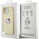 8. Hello Kitty Kitty Head MagSafe-Hülle aus Leder für iPhone 15 – Gold