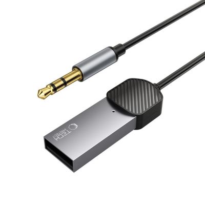 2. Tech-Protect UltraBoost Audio-Miniklinke 3,5 mm (männlich) / Bluetooth-Adapter – Grau