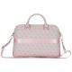 2. Guess 4G Zipper Pocket Triangle Logo 15" Laptoptasche - Rosa
