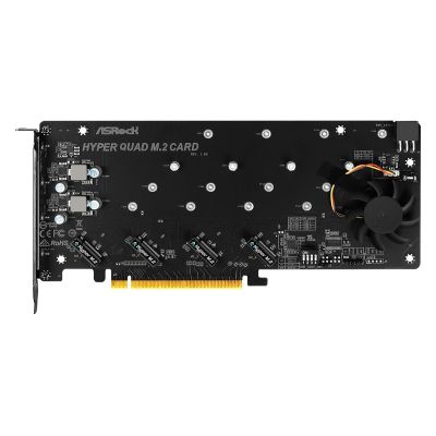4. ASRock Hyper Quad M.2-Karte für 4x M.2 SSD (Einzelhandel)