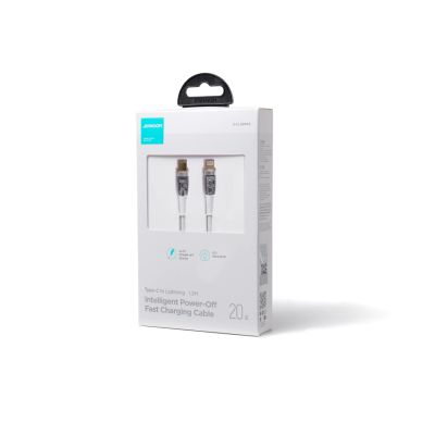 3. Joyroom Star-Cloud Series A3 USB-C/ Lightning 20 W 1,2 m Kabel mit Smart Switch – Weiß