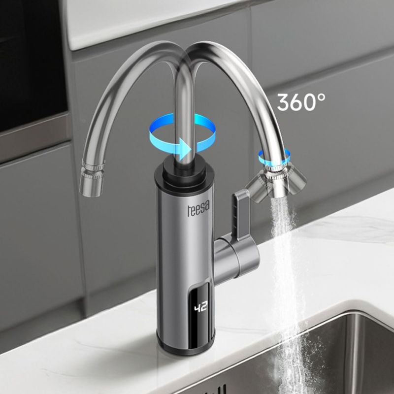 11. TEESA Durchfluss-Wassererhitzer TSA4109 Metall-Küchenarmatur