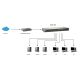 5. LevelOne GSW-1657 Netzwerkkabel, unmanaged Gigabit Ethernet (10/100/1000), Schwarz, Grau