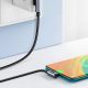 4. Ugreen 90° abgewinkeltes Kabel USB C - USB 2.0 480Mbps 3A 3m schwarz (US176)